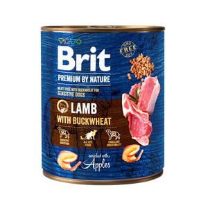 Brit Premium by Nature Lamb Buckwheat - консерва за кучета с агнешко месо и елда