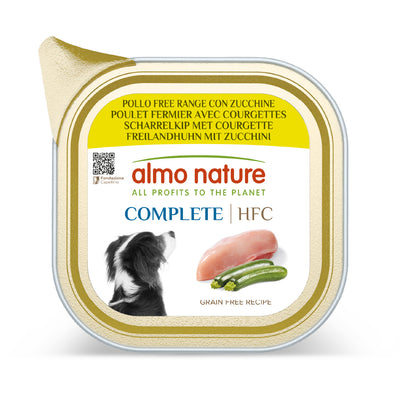 Almo Nature HFC Complete with Chicken and Zucchini - пастет за кучета с пилешко месо и тиквички 85 гр