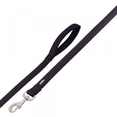 Nobby Leash Mesh Preno - повод, 120 х 15/20 мм - черен