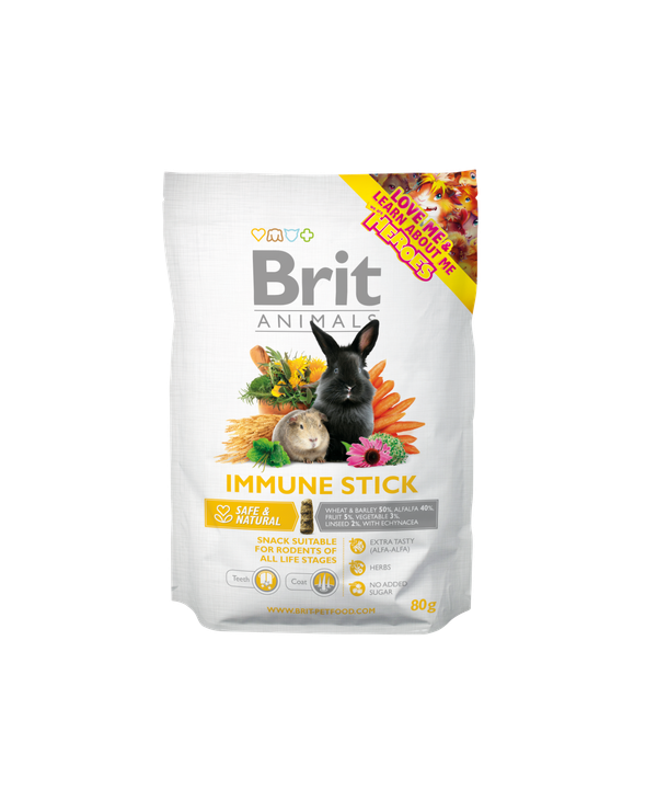 Brit Animals Immune Stick for Rodents - имуностимулиращи стикове за гризачи 80 гр