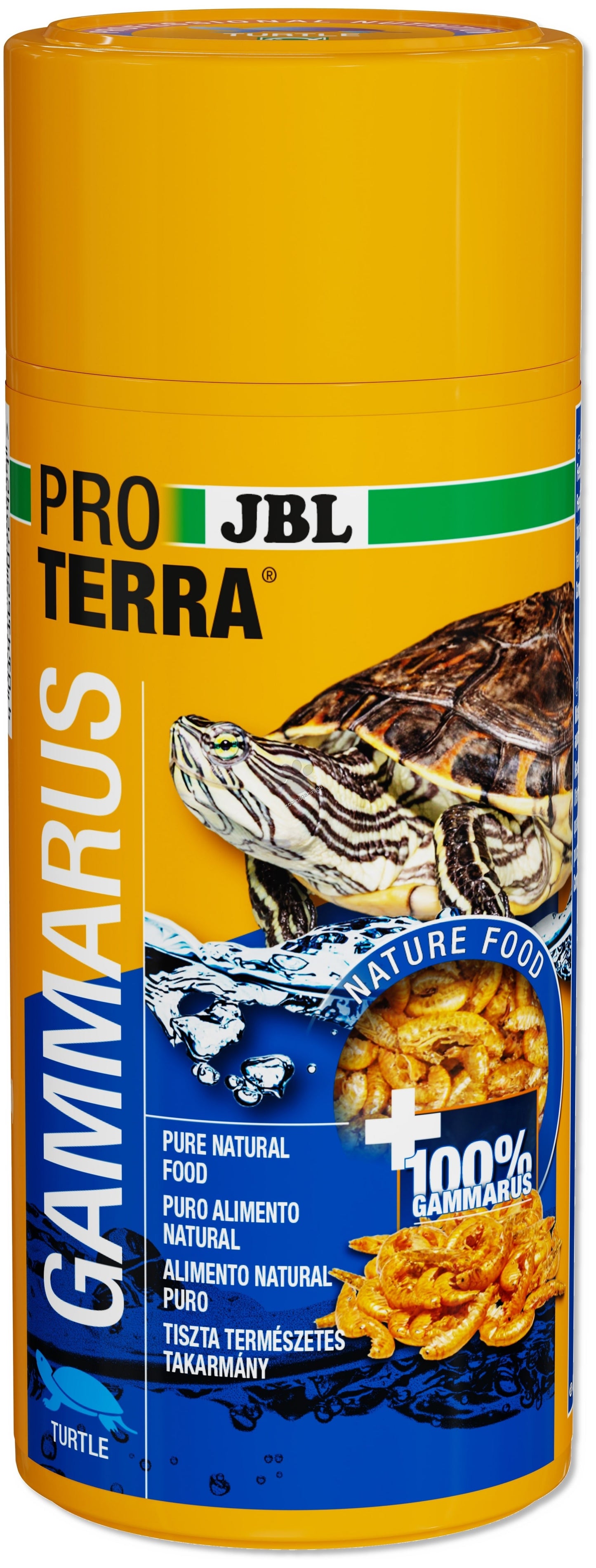 JBL ProTerra Gammarus - лакомство за водни и блатни костенурки, пречистен естествено изсушен гамарус 1000 мл