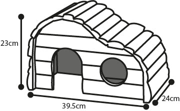 Flamingo Small Animal House Ruby - къщичка за гризачи 39,5 / 24 / 23 см