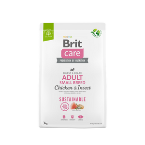 Brit Care Dog Sustainable Adult Small Breed - храна за възрастни кучета от малки породи с пиле и насекоми