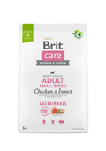 Brit Care Dog Sustainable Adult Small Breed - храна за възрастни кучета от малки породи с пиле и насекоми