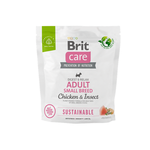 Brit Care Dog Sustainable Adult Small Breed - храна за кучета от малки породи с пилешко месо и насекоми