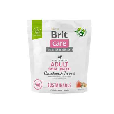 Brit Care Dog Sustainable Adult Small Breed - за кучета от малки породи за подобряване на физическото състояние