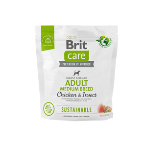 РАЗПРОДАЖБА Brit Care Dog Sustainable Adult Medium Breed - храна за кучета от средни породи с пилешко месо и насекоми