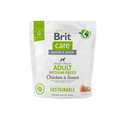 РАЗПРОДАЖБА Brit Care Dog Sustainable Adult Medium Breed - храна за кучета от средни породи с пилешко месо и насекоми