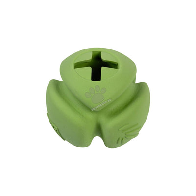 Waudog Natural Dog Toy Ball - играчка за лакомства от биоразградима гума 7 см, зелен