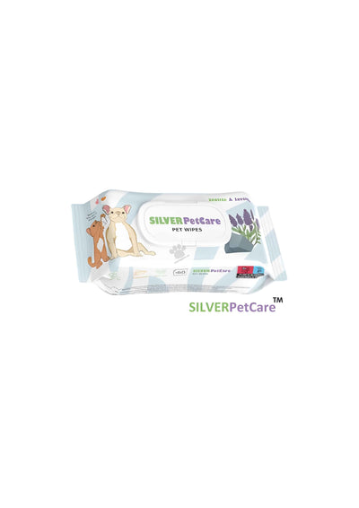Silver PetCare - мокри кърпички със зеолит и лавандула 60 бр