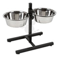 Kerbl Twin Feeder - регулируема метална стойка с две купи
