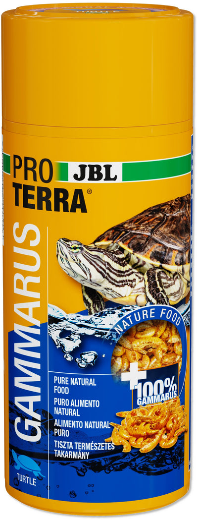JBL ProTerra Gammarus - лакомство за водни и блатни костенурки, пречистен естествено изсушен гамарус 750 мл