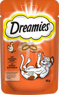Dreamies Chicken - неустоимо лакомство с вкусен кремообразен пълнеж 60 грама