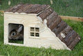 Kerbl Rodent cabin with ramp Nature - дървена къщичка с рампа 50 / 25 / 25 см.