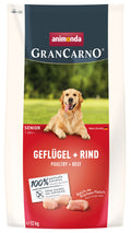 GranCarno Senior Poultry and Beef - храна за възрастни кучета с птиче и говеждо месо 12 кг