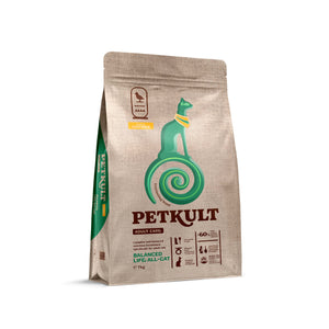 Petkult Cat Adult Care Balanced Life - пълноценна храна за възрастни котки с пилешко месо 7 кг