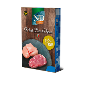 N&D Natural Cat Meat Duo Menu – допълваща храна за котки 6 x 70 гр