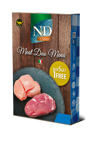 N&D Natural Cat Meat Duo Menu – допълваща храна за котки 6 x 70 гр