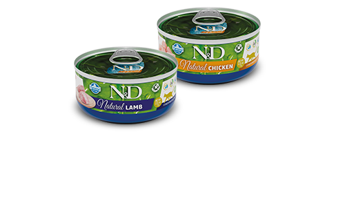 N&D Natural Cat Meat Duo Menu – допълваща храна за котки 6 x 70 гр