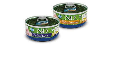N&D Natural Cat Meat Duo Menu – допълваща храна за котки 6 x 70 гр