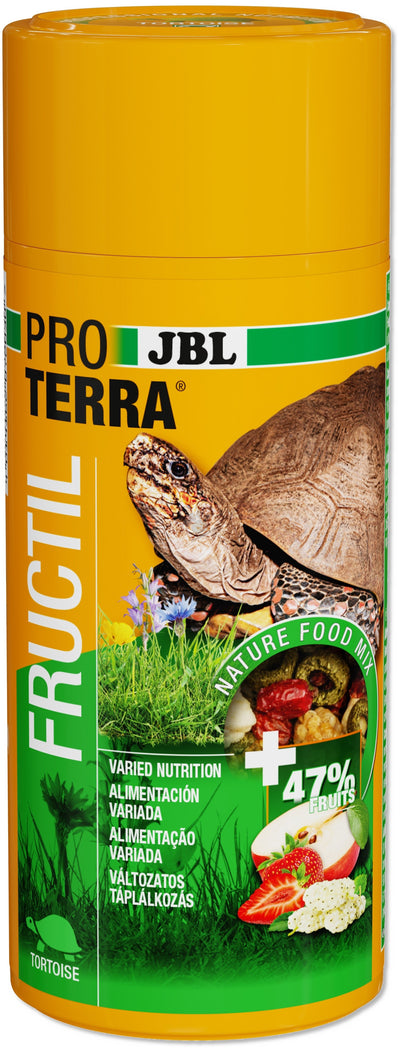 JBL ProTerra Fructil - основна храна за сухоземни костенурки с натурални плодове и екструдирани зеленчукови кръгчета 250 мл
