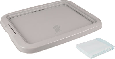 Flamingo Puppy Trainer M - хигиенен комплект с противоплъзгаща основа и 10 подложки за обучение 63 / 47 / 5 см