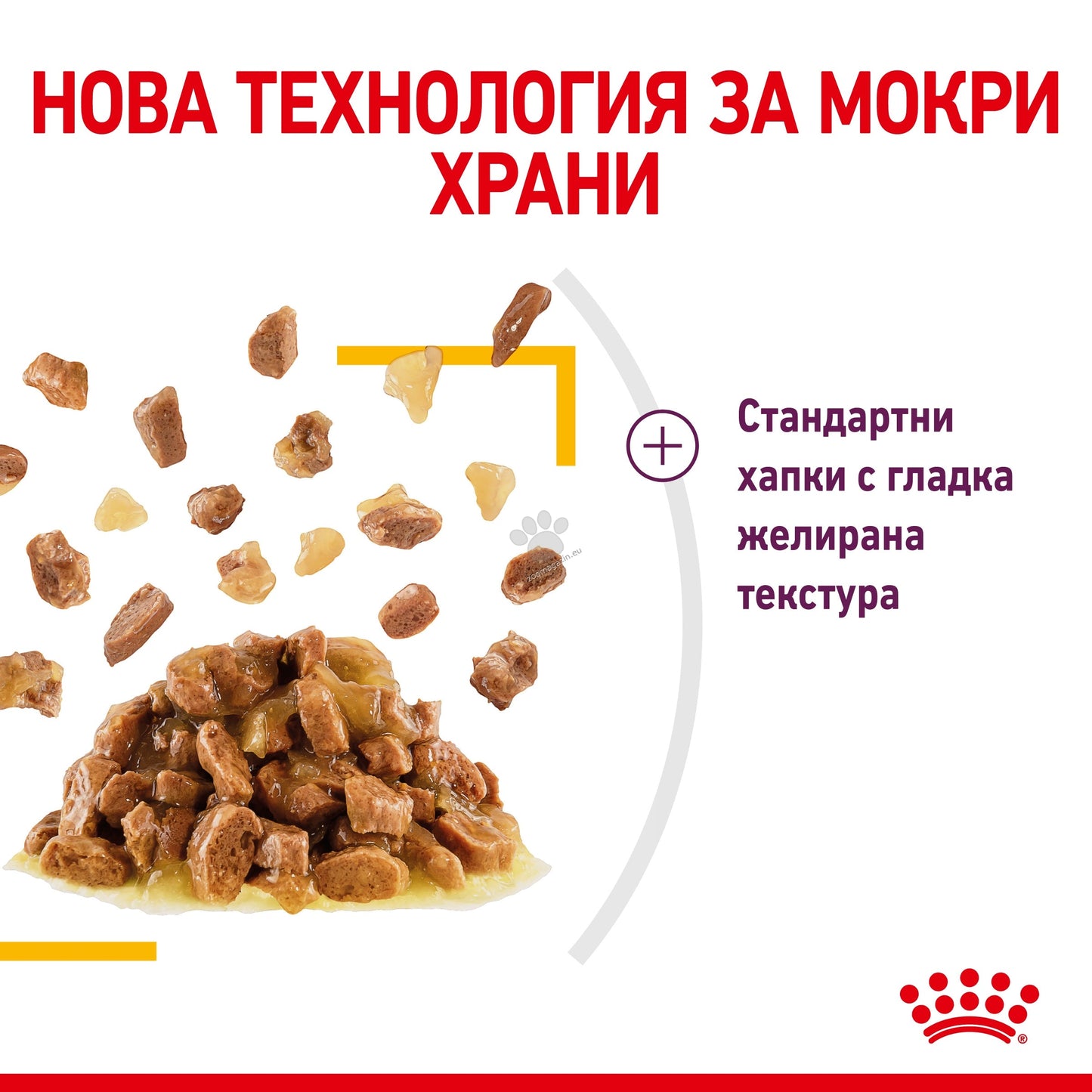 РАЗПРОДАЖБА Royal Canin Sensory Taste in Jelly - пълноценна храна хапки в желе в пауч за котки в зряла възраст над 1 година 85 гр.