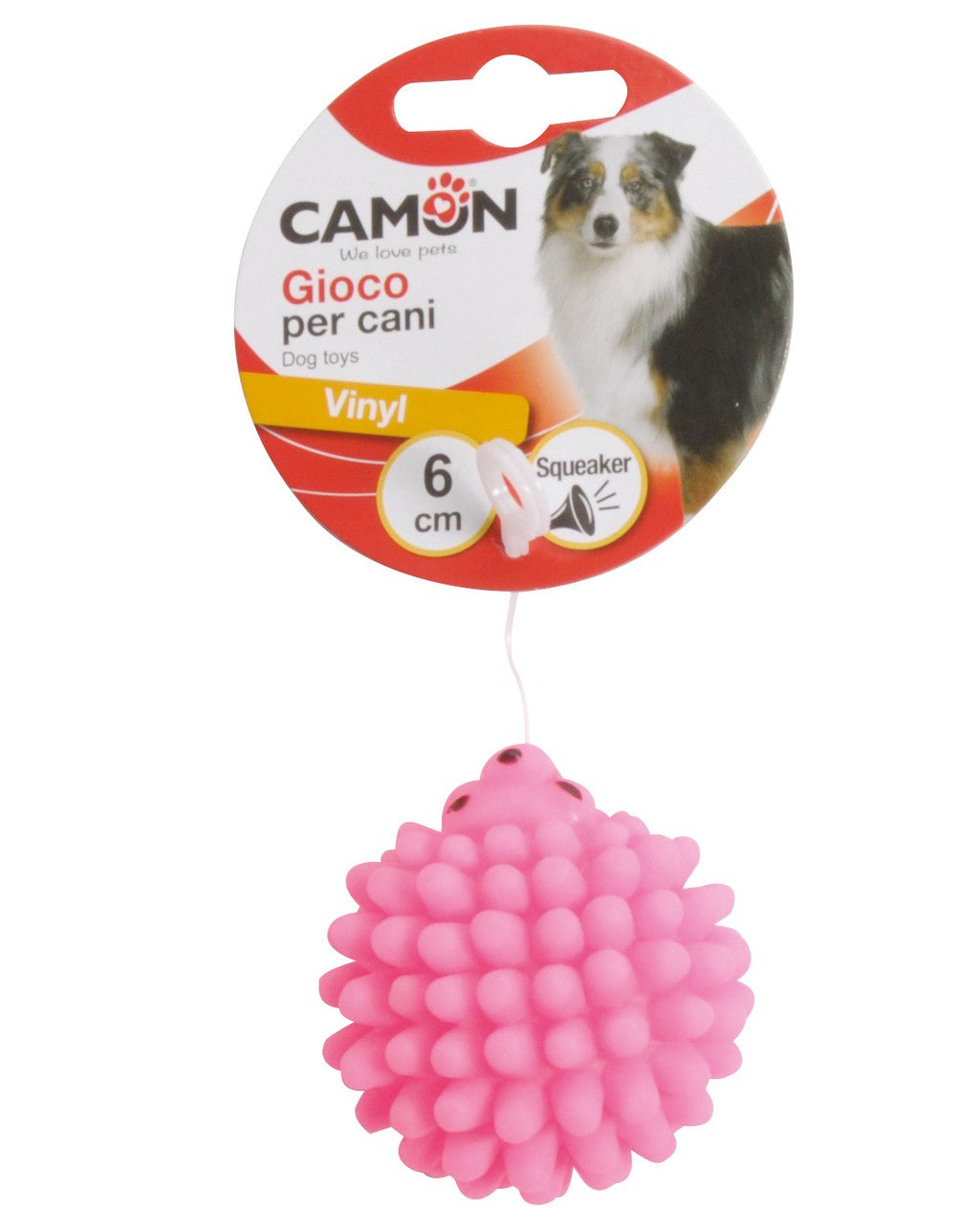 Camon Vinyl Hedgehog - играчка за кучета таралеж 6 см