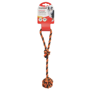 Camon Cotton Toy with Handle and Ball - топка с въже 30 см