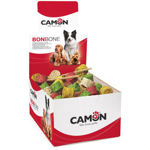 Camon Coloured Rawhide Lollipop - лакомство от пресована кожа, кутия 140 бр