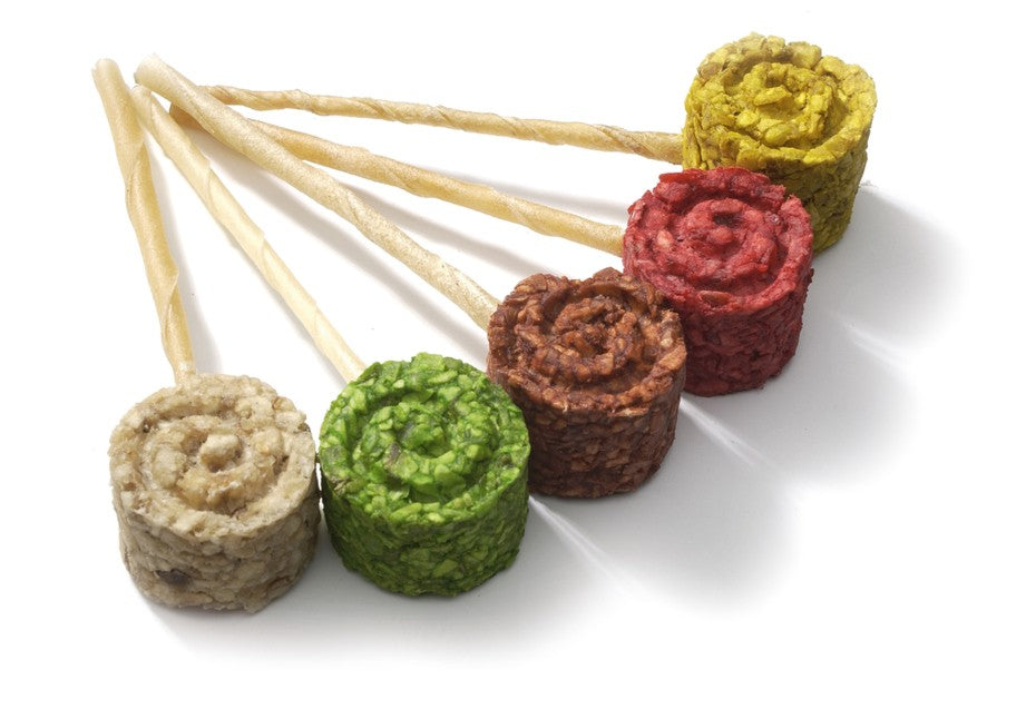 Camon Coloured Rawhide Lollipop - лакомство от пресована кожа, кутия 140 бр