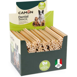 Camon Dental Stick Natural M - дентални растителни лакомства, кутия 18 см, 4,2 кг