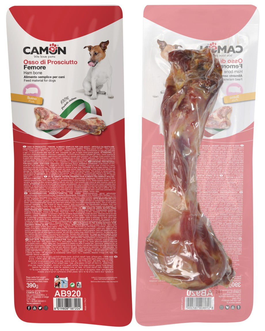 Camon Ham Bone - натурален свински кокал за кучета 390 гр
