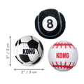 KONG Sport Balls - гумени топки за кучета 3 бр
