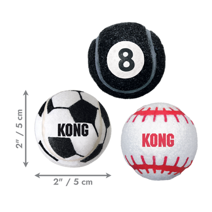 KONG Sport Balls - гумени топки за кучета 3 бр