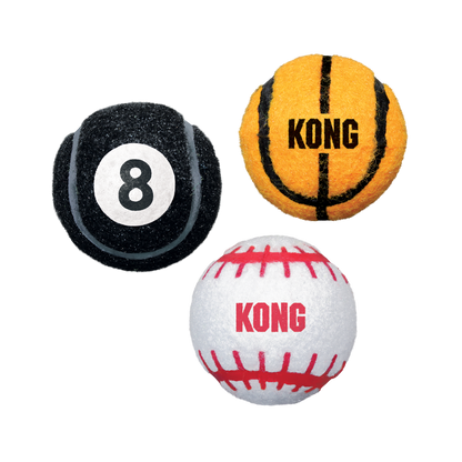 KONG Sport Balls - гумени топки за кучета 3 бр