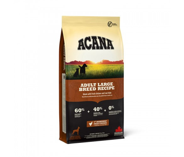 Acana - Adult Large Breed - биологично съответстваща храна за кучета над 25 кг.,и възраст над 18 месеца 17 кг.