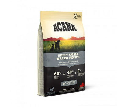 Acana - Adult Small Breed  - биологично съответстваща храна за кучета до 10 килограма тегло и възраст над 12 месеца  6 кг.