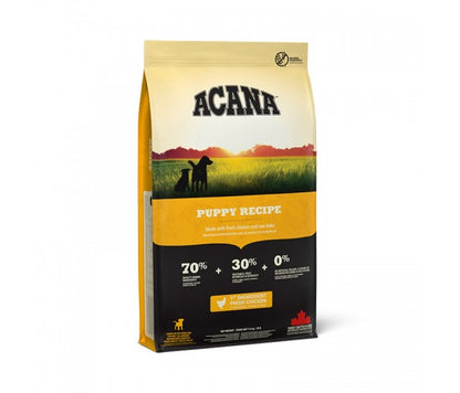 Acana Puppy and Junior - биологично съответстваща храна за кучета от 9 до 25 кг. и възраст от 2 до 12 месеца 11.4 кг.