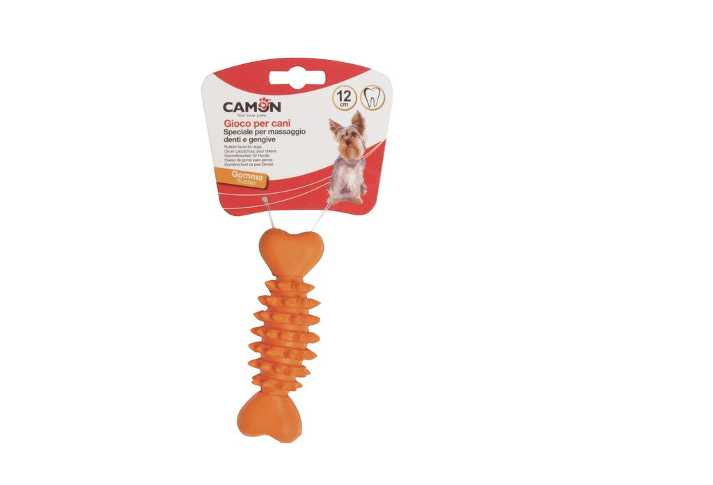 Camon Rubber bone with spikes - гумен кокал с бодли 16 см
