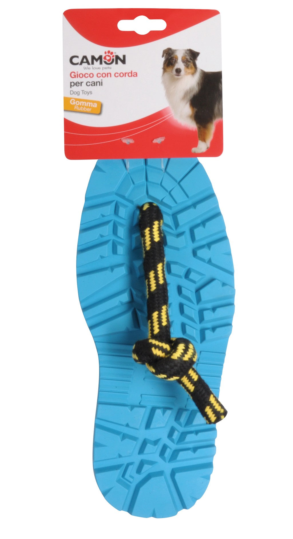 Camon Rubber Sole with Rope Toy - гумена играчка с въже 27 см