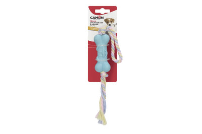 Camon TPR Bone with Cotton Rope - кучешка играчка 25 см