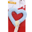 Camon TPE Heart with Cotton Plait - кучешка играчка 7 см