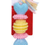 Camon TPE Hearts, Rings and Ball with Cotton Ribbon - кучешка играчка 23 см