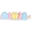 Camon TPE Hearts, Rings and Ball with Cotton Ribbon - кучешка играчка 23 см