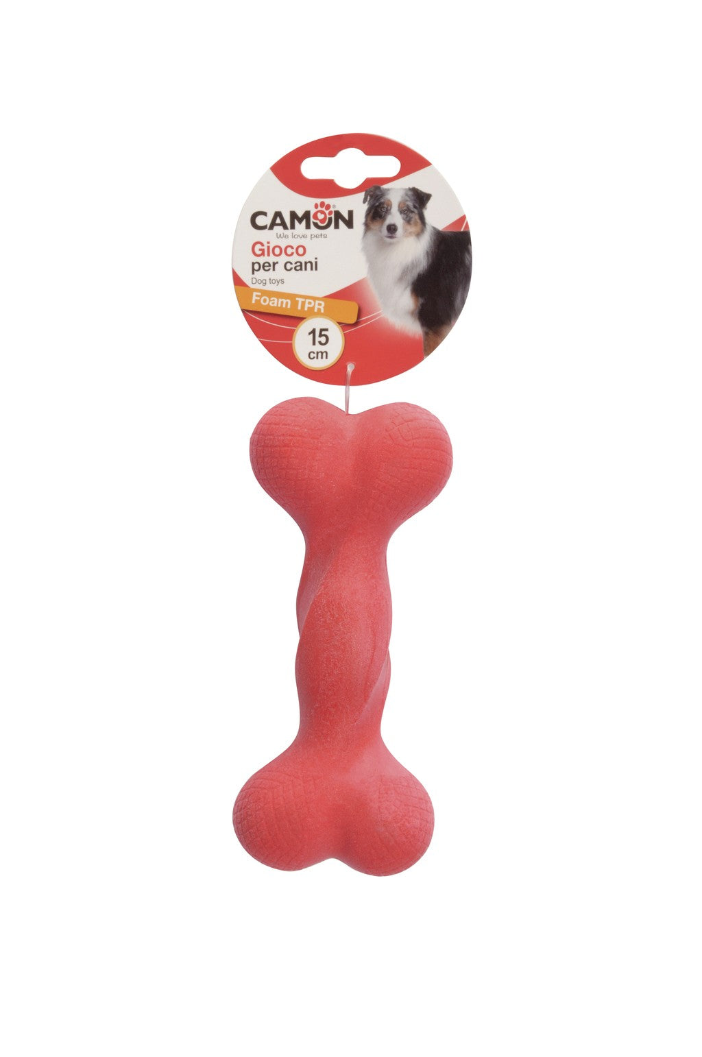 Camon Foam TPR Dog Bone - кучешка играчка от термопластичен каучук 15 см
