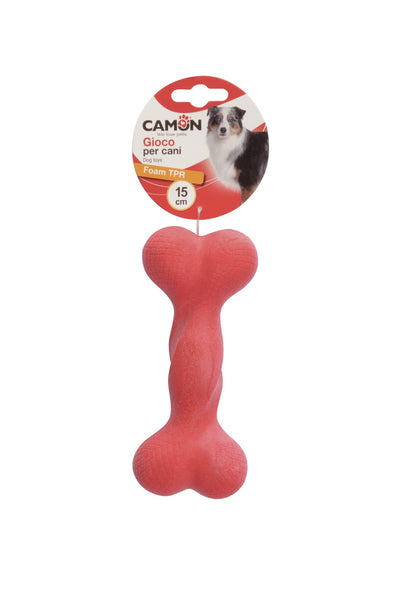 Camon Foam TPR Dog Bone - кучешка играчка от термопластичен каучук 15 см