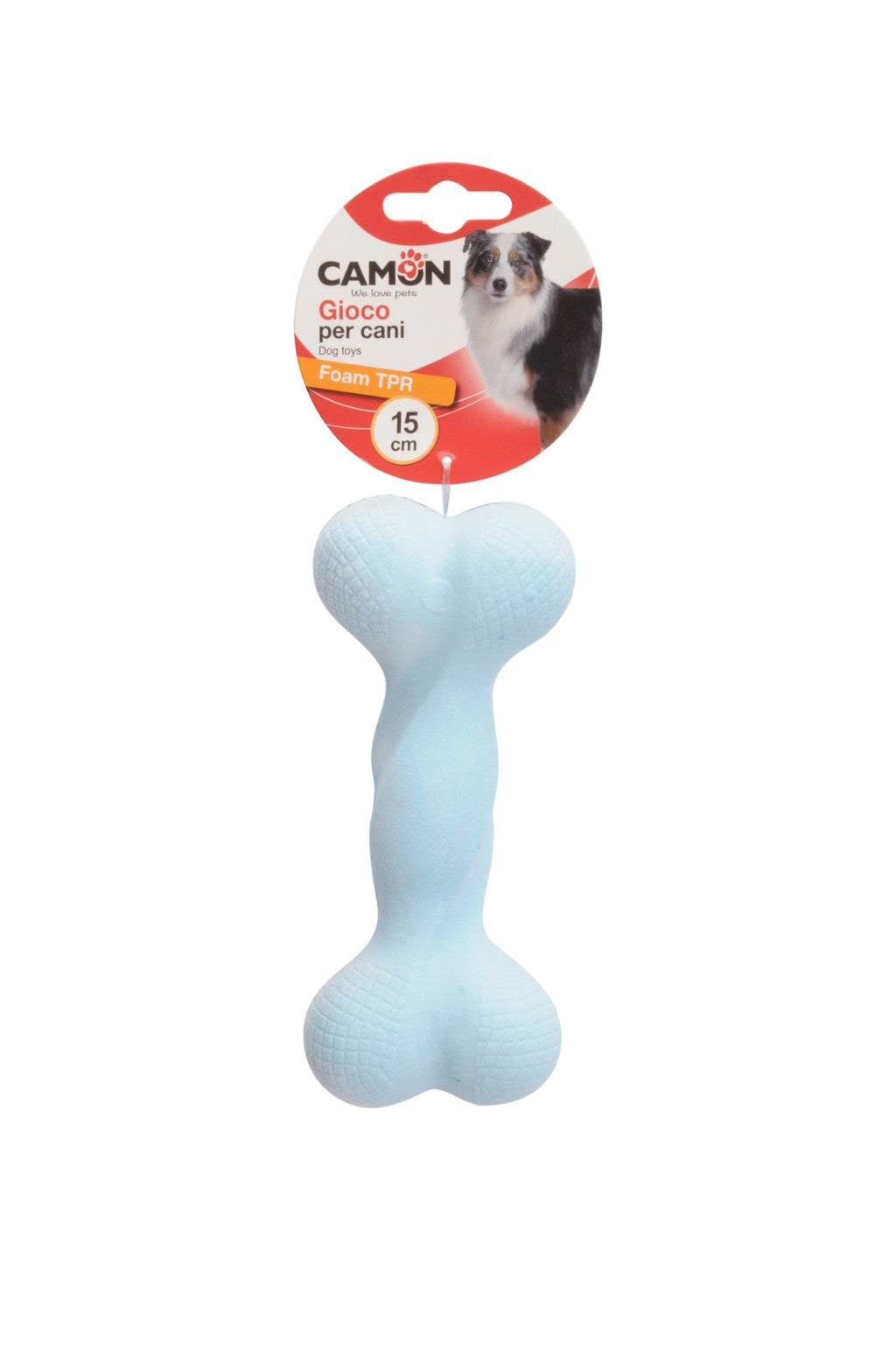 Camon Foam TPR Dog Bone - кучешка играчка от термопластичен каучук 15 см