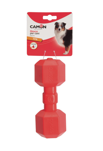 Camon Dog Toy TPR Dumbbell with Squeaker - играчка за куче от термопластичен каучук 20 см