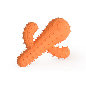 Camon Dog Toy Rubber Cactus with Squeaker - гумена играчка за куче 15 см